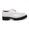 Fashion White Lace-Up Oxfords Shoes Leather Men Wedding Dress Shoes Casual Male Breathable Business Platform All-match Mens Walking Shoe
