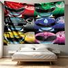 Mighty Morphin Power Rangers Print Tapestry - Portable Wall Decor Cloth, for Home, Dorm, Travel, Bedroom, Living Room - Ideal Birthday Housewarming Gi