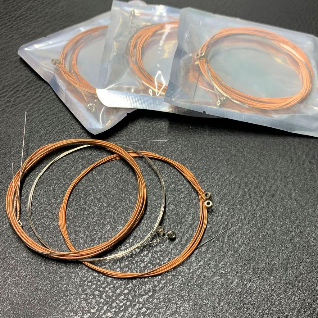 Струны для акустической гитары из фосфорной бронзы - для фолк, классической, электрогитары и бас-гитары, красная медь