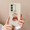 For Vivo V30 Lite V30E V30SE Phone Case Cool Bear Full Coverage Anti Drop Bumper For Vivo V30Lite V30 SE Liquid Silicone Fundas