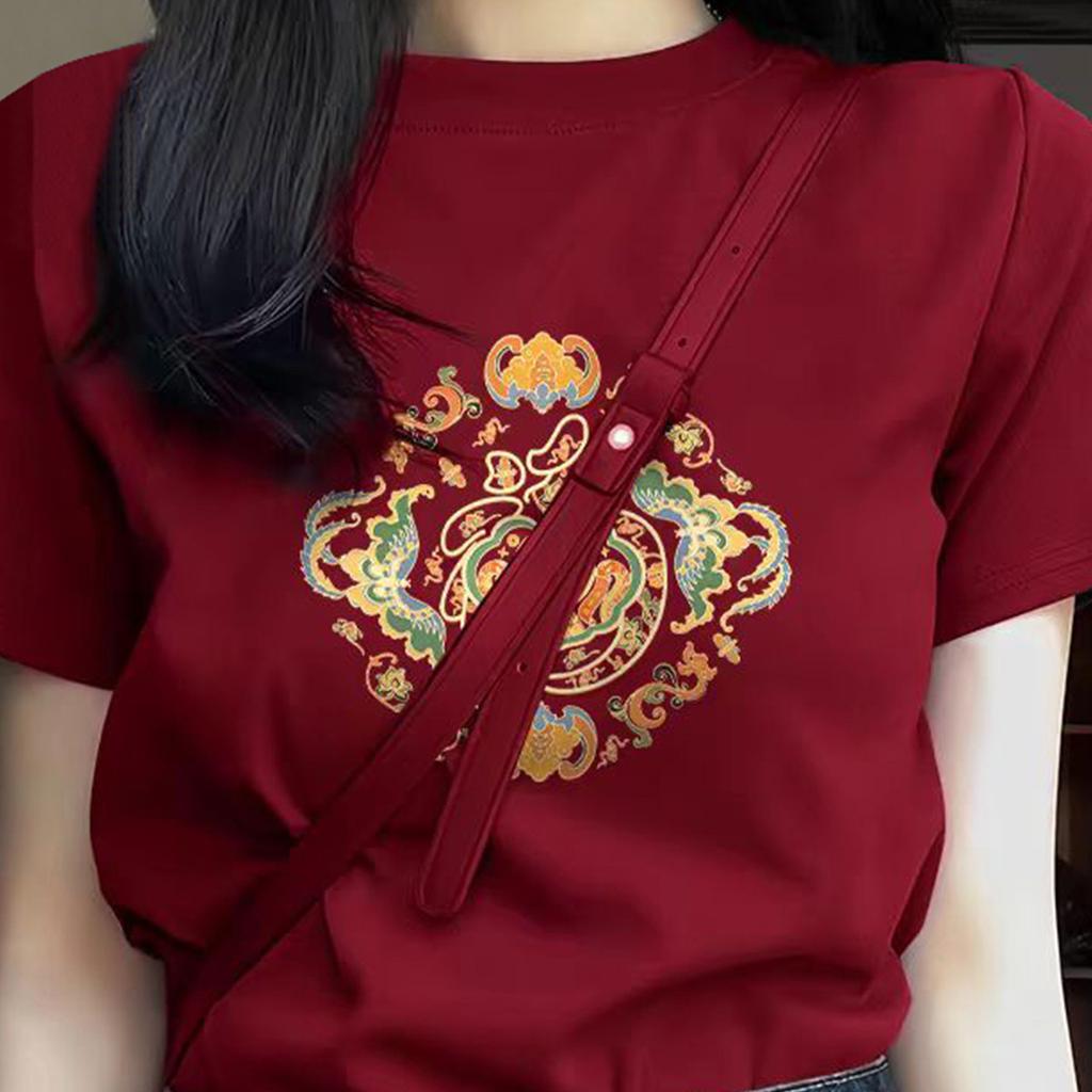 Women's Chinese Style Printed T-Shirt