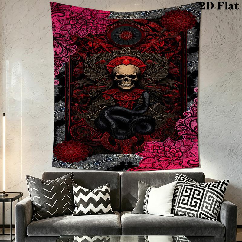 Skulls Roses Tapestry Tapestry Wallmounted Background Cloth Soft Atmospheric Background Cloth Christmas Gift