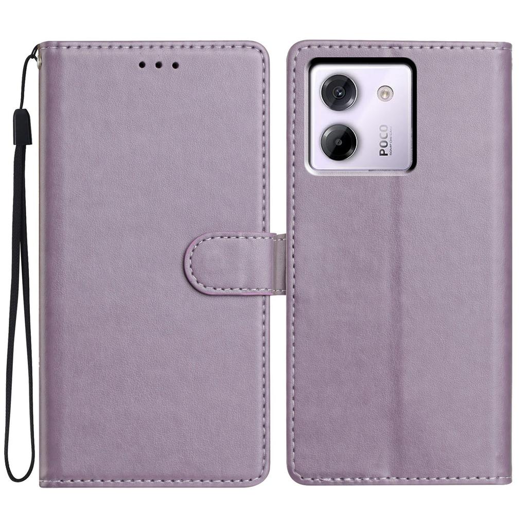 Кожаный чехол-кошелек-подставка для телефона Xiaomi Poco M7 Pro 5G с удобным ремешком