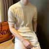 Футболки с круглым вырезом в японском стиле, мужская одежда, с коротким рукавом, летние, базовые, со вставками, повседневные, корейские, однотонные пуловеры