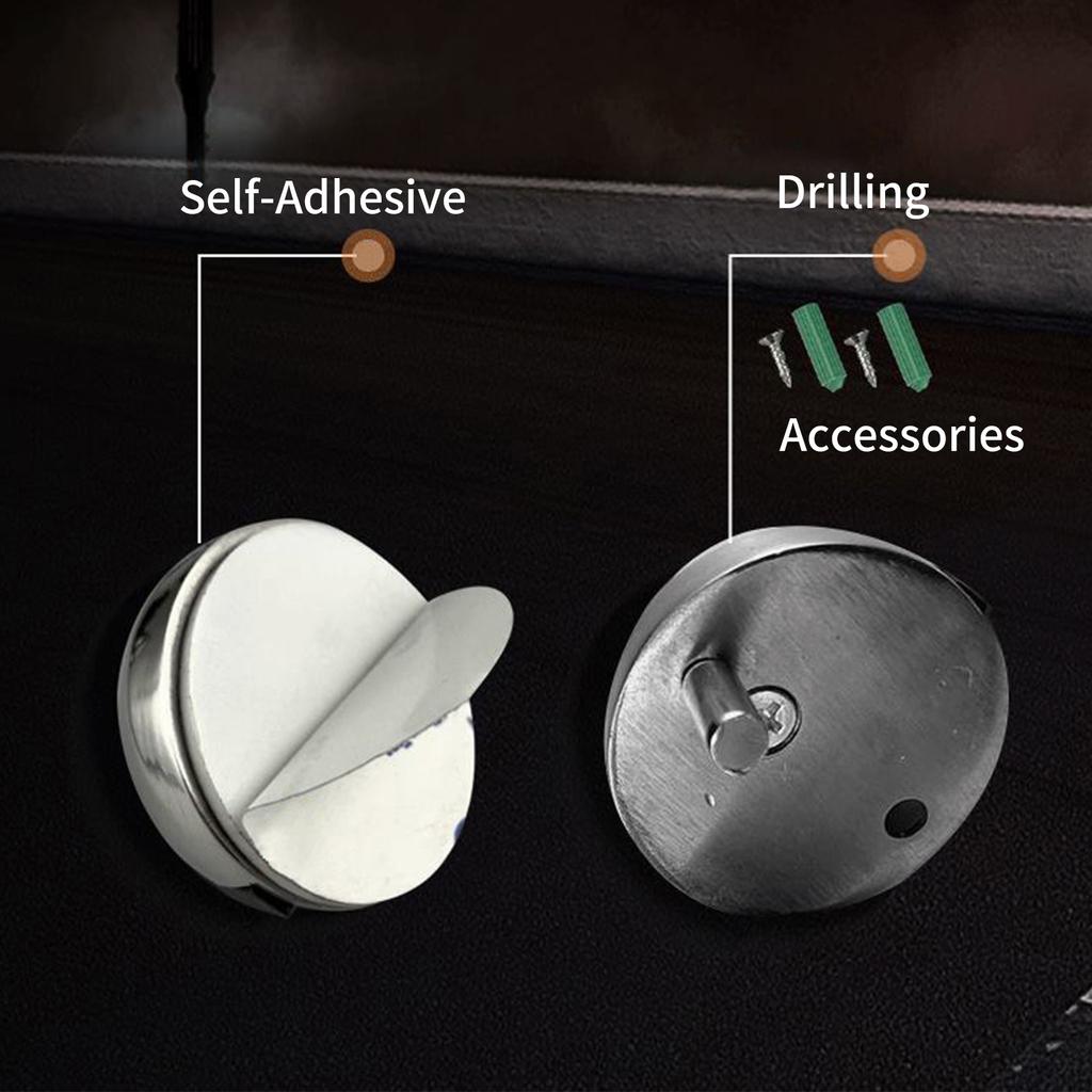 Дверной стопор Полукупольный напольный монтаж Сверление и самоклеящийся дверной стопор для защиты стен Стена