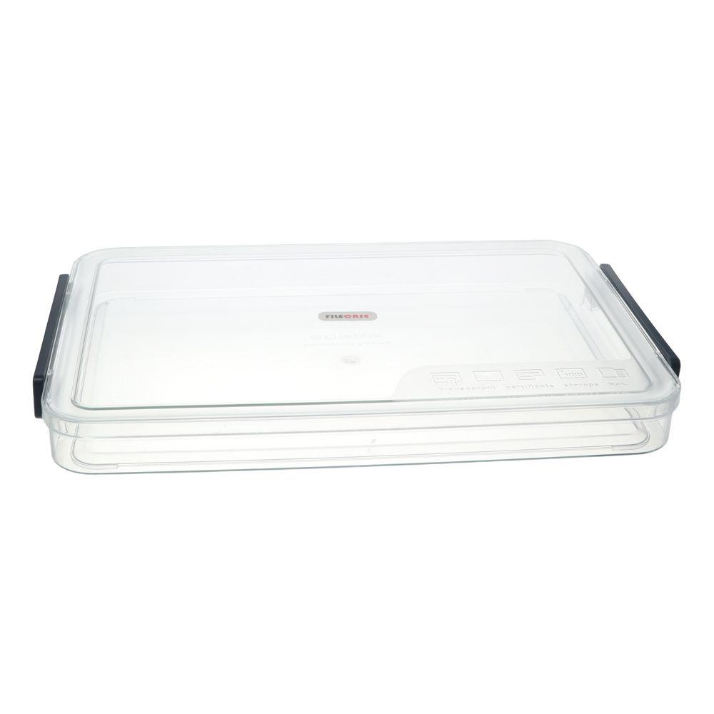 Прозрачный пластиковый портативный штабелируемый органайзер для документов для офиса или дома