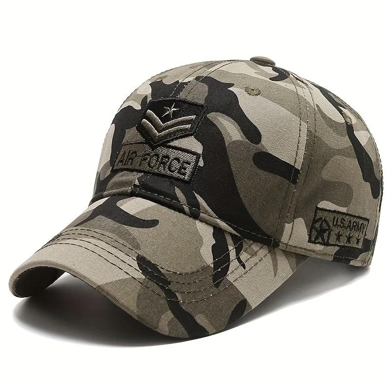 Unisex AIR FORCE Arrow Embroidery Baseball Caps Adjustable Casual Hats Spring and Autumn Outdoor Sunscreen Hat