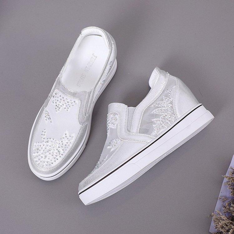 Туфли женские летние сетчатые с открытым носком на плоской подошве женские кроссовки весна-осень P53