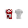 Футбольный трикотаж с одним верхом, белый, красный, Турция