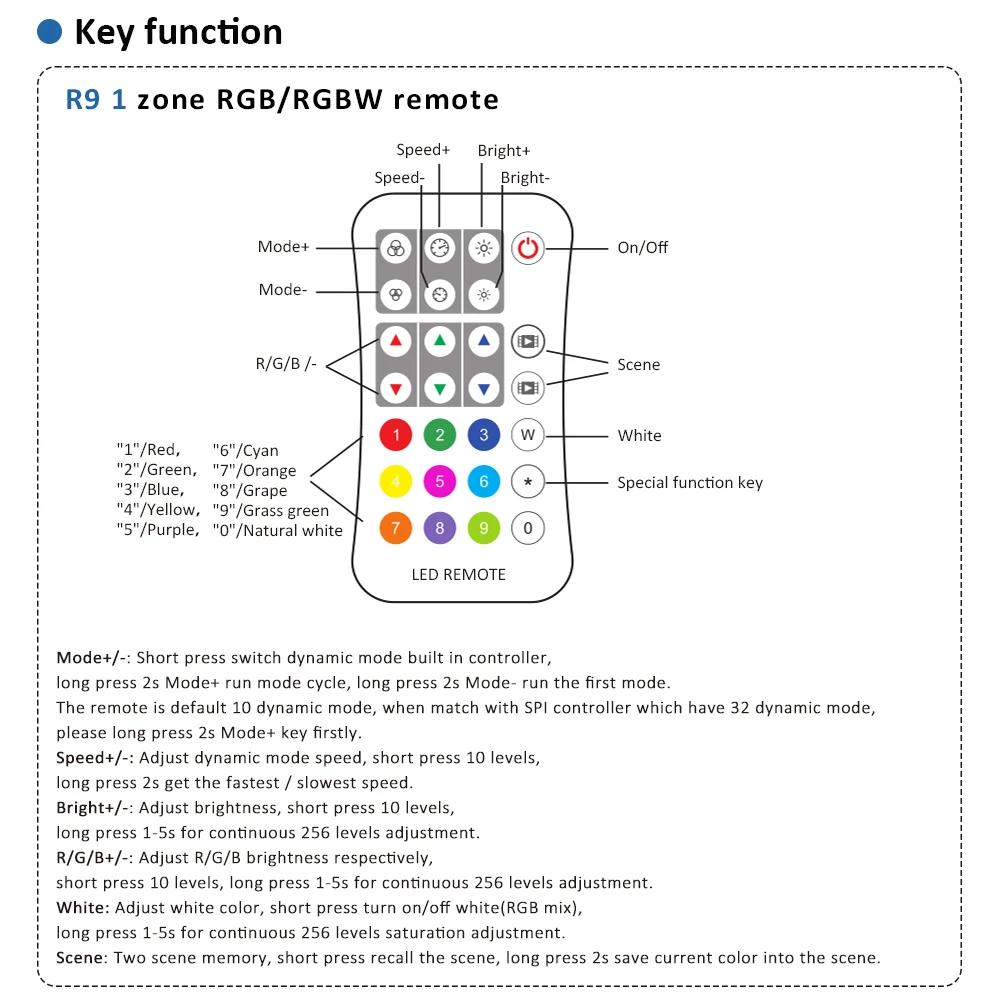 5-24 В WT-SPI RGB RGBW светодиодный контроллер Tuya Smart Addressable WS2811 WS2812 SK6812 WS2814 контроллер полосы света с дистанционным управлением