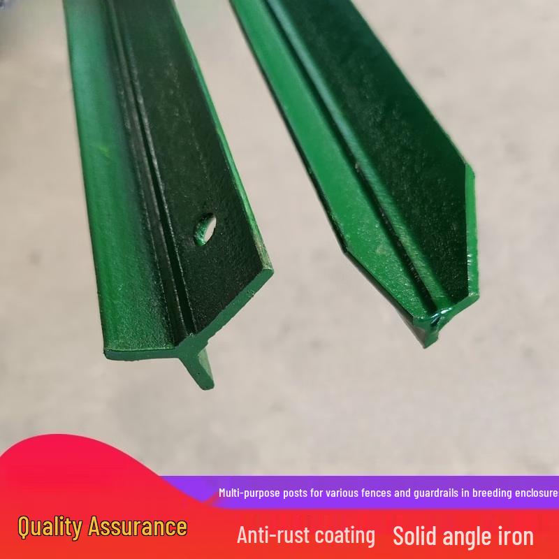 Jun Ding Ying Outdoor Triangle Iron Fence Posts (5-Pack)