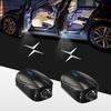 For POLESTAR 2pcs USB Rechargeable POLESTAR logo Car Door HD LED Lamps Projector Courtesy Welcome Lights