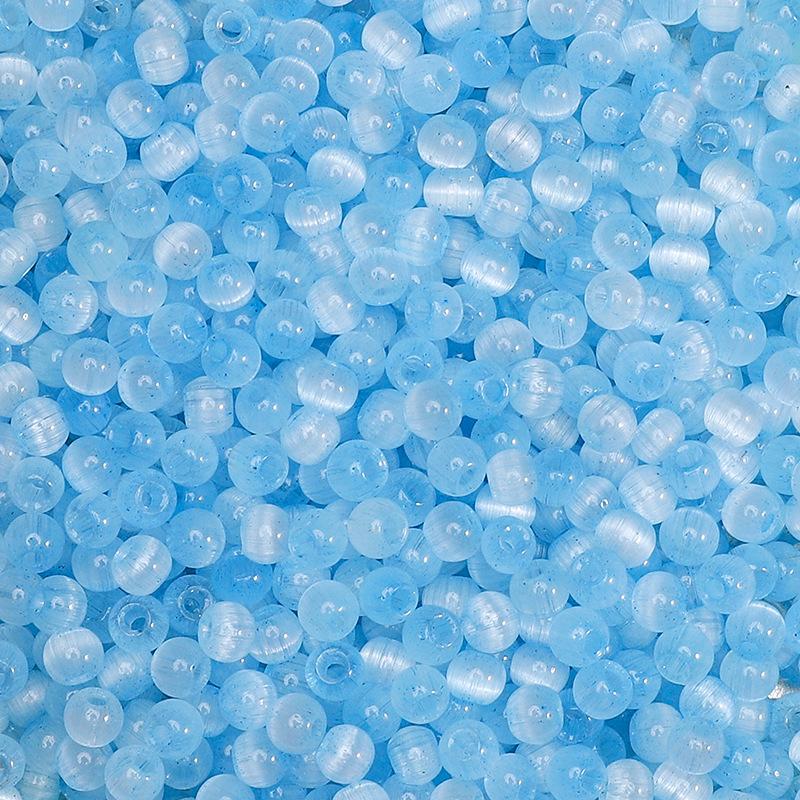 4 мм желейные стеклянные бусины «кошачий глаз» из проса, свободные бусины, аксессуары ручной работы, нанизанные вручную бусины, круглые бусины, цепочка для сотового телефона, круглые бусины, прекрасный цвет