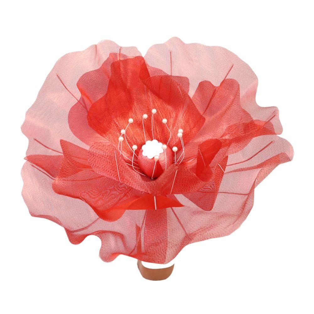 3D Large Gauze Poppy Flower 50cm Big Silk Mesh Flower Artificial Flower Stage Setting