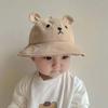 Cotton Baby Bucket Hat Korean Boys Girls Sunhat Lovely Baby Bear Hat  Toddler