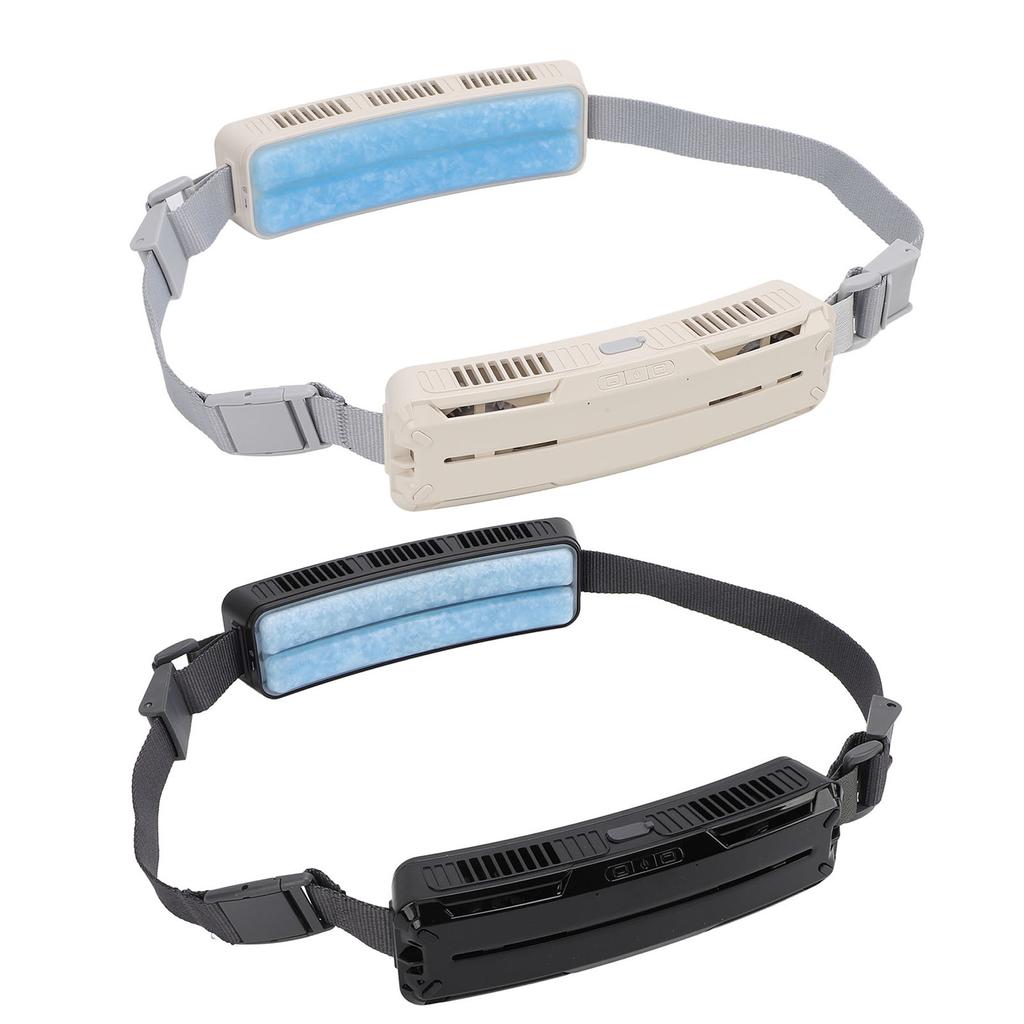 Носимый поясной вентилятор Hands Free сильный ветер охлаждение перезаряжаемый регулируемый ремень для путешествий кемпинг Fi
