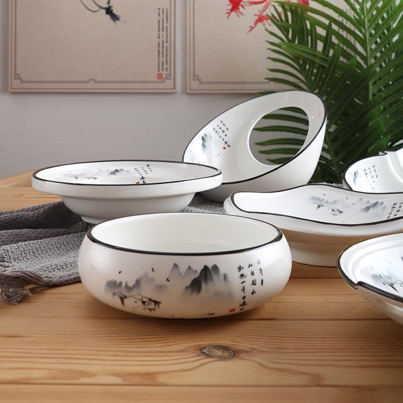 Керамическая неровная обеденная тарелка LocknLock Pure White