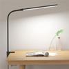 LED Desk Lamp with Clamp Eye Caring Clip Light for Home Office 3 Colors Stepless Dimming Flexible Gooseneck Table Lamp for Read