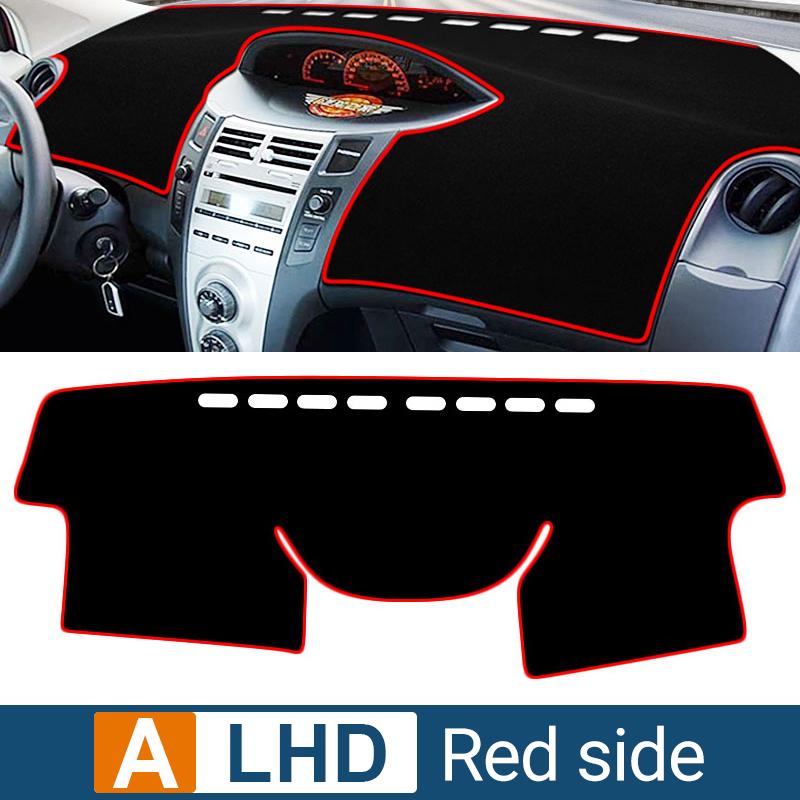 Для Toyota Yaris Vitz 2006 2007 2008 2009 2010 2011 Крышка приборной панели автомобиля Защита от света Солнцезащитный козырек Коврики с защитой от ультрафиолета Нескользящие коврики