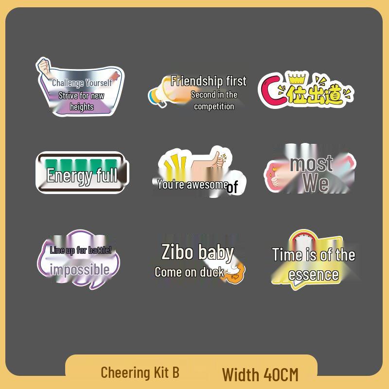 Custom Cheer Signs & Pom-Poms for Sports Events & Team Photos