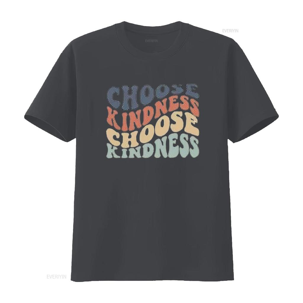 Womens Choose Kindness T Shirt Expression PrinT Casual Tops vintage Washed fashion homme streetwear Slightly designer clothes