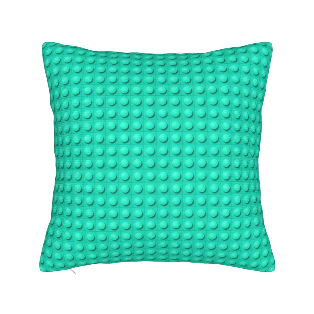 Symmetric Primary Color Building Blocks Pattern Pillow Case Funny Pillow Cover Comfy Pillowcases For Sofa Couch Bed Living Room