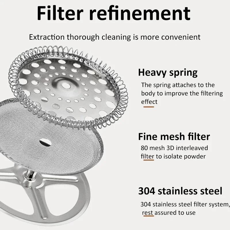 350 мл/600 мл/1000 мл френч-пресс кофеварка из высококачественного боросиликатного стекла домашняя кофеварка для приготовления молочной пены аксессуары для кофе