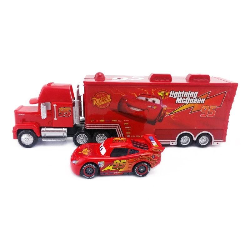 Disney Pixar Car No.95 Mack Racer's Truck Mcqueen 155 Model Kid Toys High-quality Craftsmanship