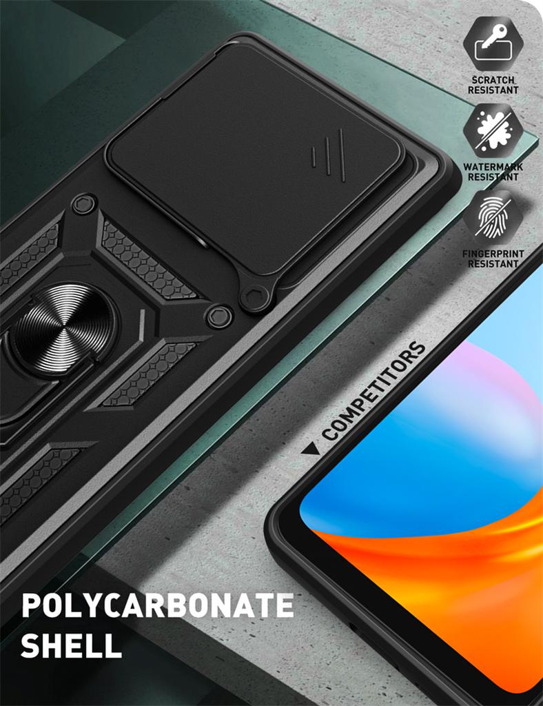 Для Realme GT Neo6 SE Чехол Slide Camera Protector Armor Phone Case Realmi GT Neo 6 6 SE Neo6SE GT 6 6T Holder Ring Back Funda