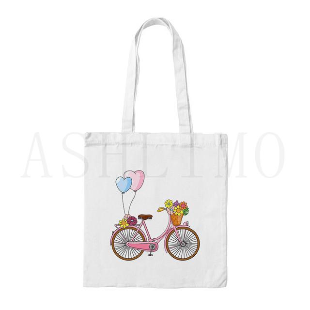 Желаем вам покупок Холщовая женская сумка, повседневные сумки на плечо большой вместимости, многоразовые сумки-тоут для покупок, модные сумки Harajuku Ulzzang