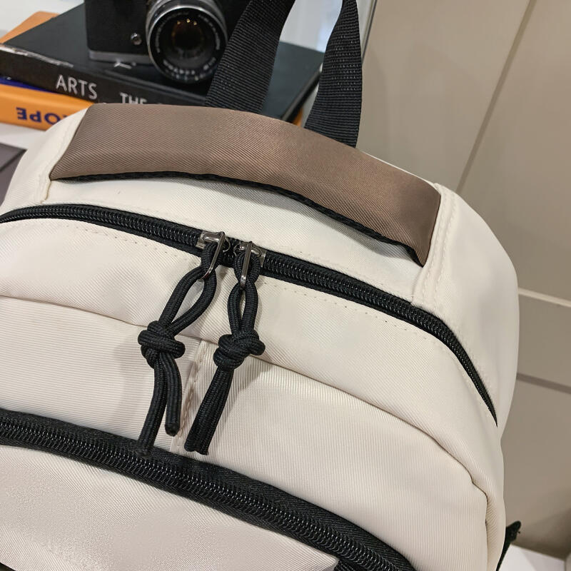 Junior High School Schoolbag Women Large Capacity Backpack Men Color Block Backpack