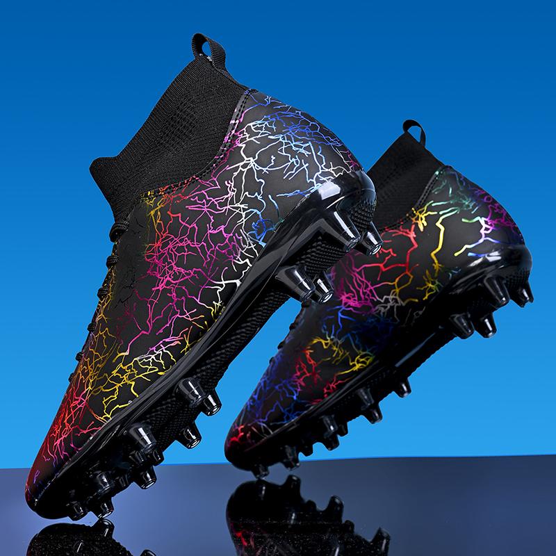 35-45 футбольные бутсы унисекс, студенческие футбольные бутсы большого размера, пластиковые бутсы с длинными ногтями AG, тренировочные футбольные бутсы с искусственным газоном