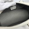 Dior Сумка с логотипом D Верхняя ручка Ширина сумки Пряжка D Ручная сумка Кожа Белый
