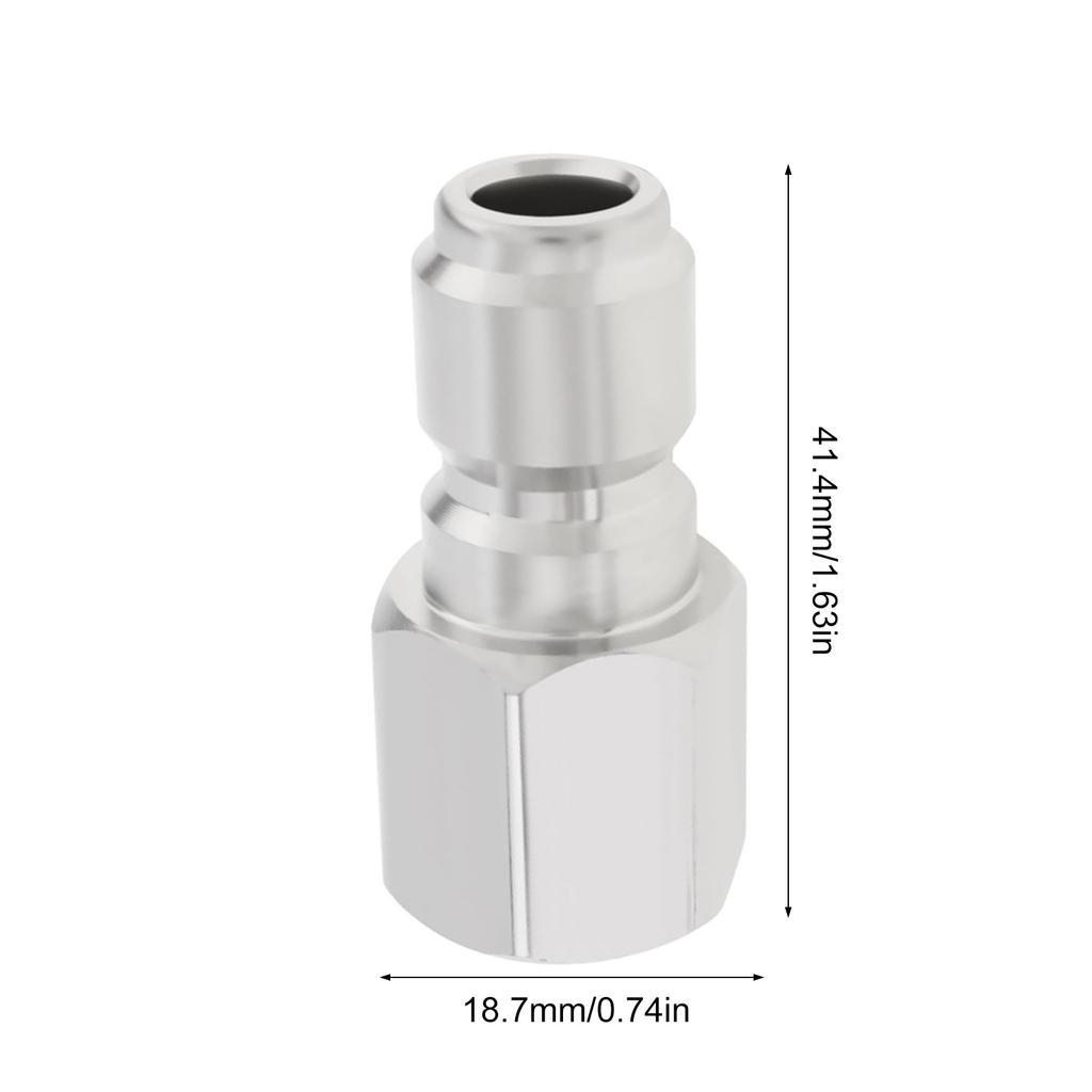 Комплект из 2 стальных быстросъемных муфт для мойки высокого давления, фитинг 3/8 дюйма с внутренней резьбой NPT, прост в использовании для уборочных машин