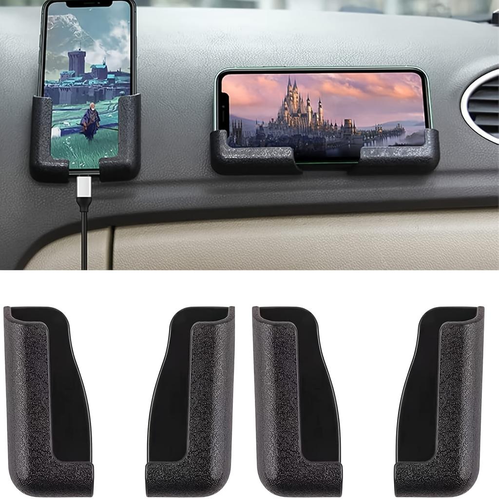 4pcs Car Gravity Phone Mounts Universal Anti Slip Dashboard Holders Vehicle Accessories Durable Car Phone Mobile Devices Stands