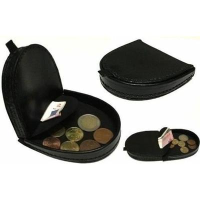 Кошелек для монет - Чаша - Воловья кожа - Черный - Унисекс - 9 см x 8,5 см