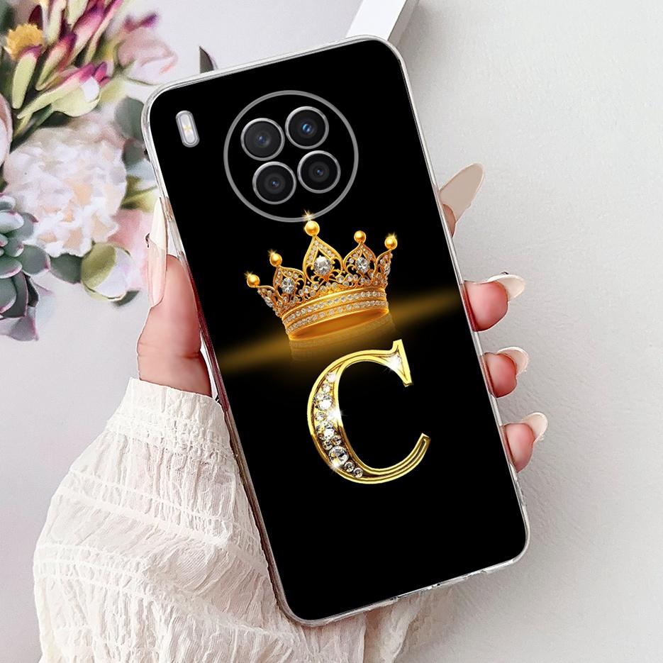 Чехол для Huawei Nova 8i Honor 50 Lite Новый Чехол с Буквами Короны Прозрачный Силиконовый Мягкий Тонкий Чехол для Телефона Для Honor 50 Lite Nova8i