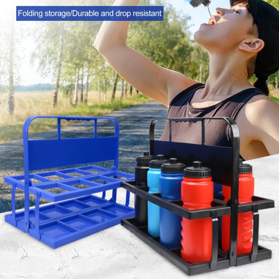 Держатель для стакана с водой для спортсменов, складной держатель для бутылок с 8 отверстиями, складной держатель для корзины для спортсменов, держатель для бутылок для путешествий и спорта