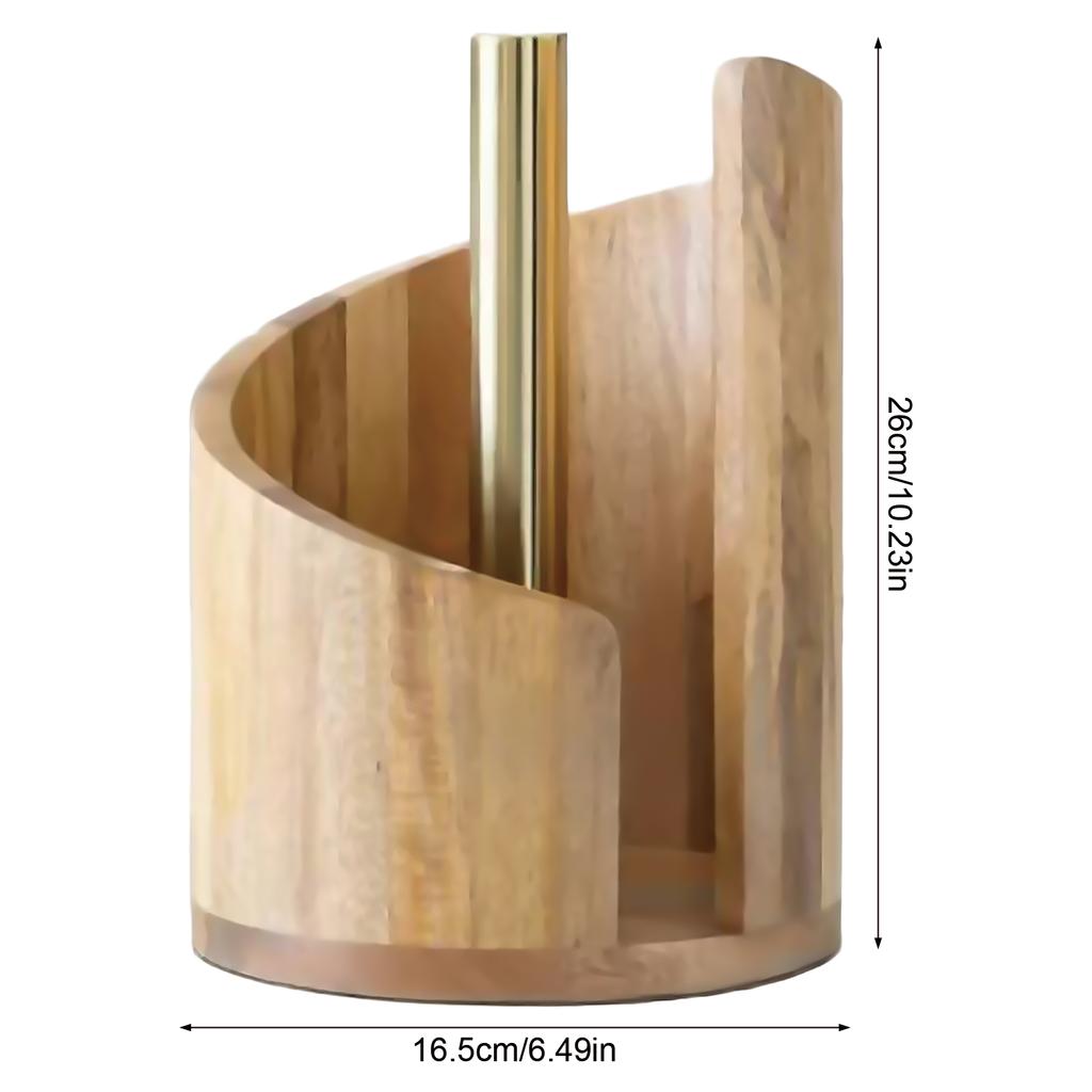 Деревянный Настольный Держатель для Бумажных Полотенец Держатель для Рулонной Бумаги Органайзер С Нескользящей Основой Диспенсер для Салфеток для Ванной Кухни Стола