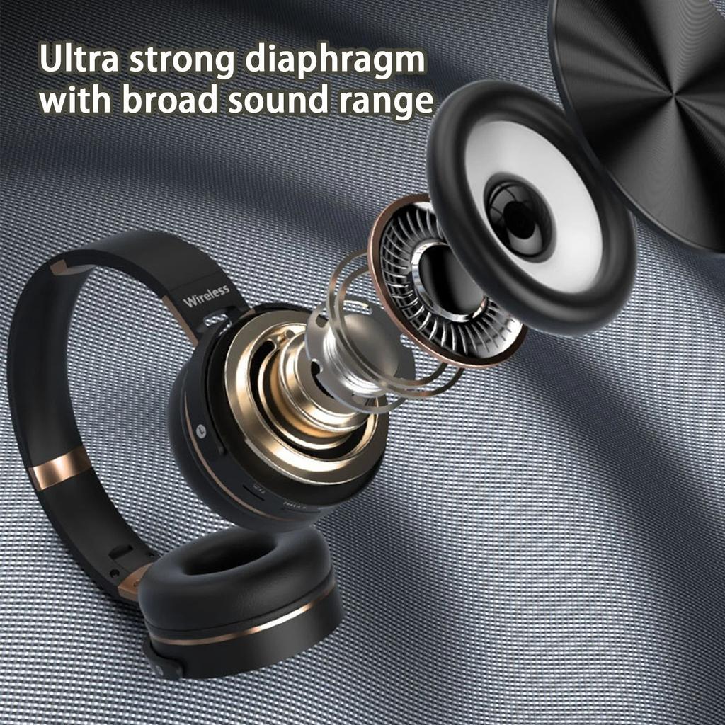 Беспроводные полноразмерные наушники, Беспроводная гарнитура с креплением на голове, Складные спортивные наушники, Сверхдолгий срок службы батареи, Сверхлегкие, безболезненные