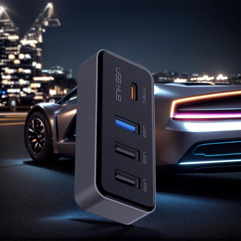 4-in-1 Glove Box USB Hub Docking Station Expansion Dock for TESLA Model 3 Model Y Car Accessories