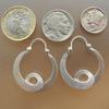 Women Jewelry Crafted Hoop Earrings Minimalist Curled  Earrings Durable Spiral Hoop Earrings  Gift
