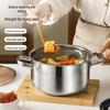Двухслойная пароварка из нержавеющей стали: Суповарка и рыбоварка большой емкости для индукционной плиты