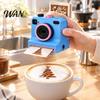 Coffee Stencil Shaker 3D Printed Christmas Latte Art Camera, Printer with Interchangeable Pattern Templates, Cocoa Powder Maker for Cappuccino