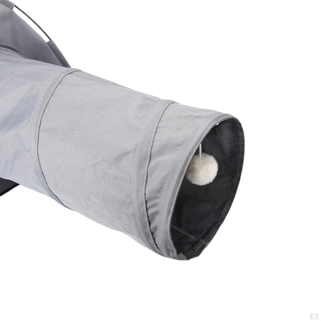 Cat Tent Tunnel Anti Slip Ventilated with Play Ball Portable Hideaway for Indoor Outdoor Small