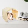 Chinchilla Tunnel Soft Plush Habitat House Decoration Animal Tunnel With Acrylic Door For Hedgehog Chinchilla Hamster Chewing