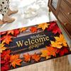1Pcs Anti Fatigue Kitchen Rug  Fall Maple Leaf Waterproof Non-Slip Thick Cushioned Kitchen Mat Heavy Duty Comfort Standing Mat for Kitchen