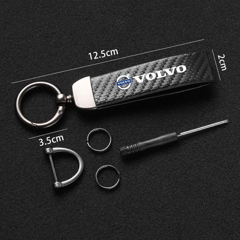 Volvo Keychain Zinc Alloy Car keyring Pendant Accessories For Volvo Xc60 Xc90 V40 V60 S60 V50 V90 S80 C40 XC40 V70 XC70 Rdesign