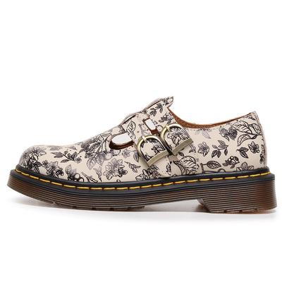 МЭРИДЖЕЙН Туфли Мэри Джейн кожаные низкие, обувь Мартин женская с принтом модная студенческая повседневная подошва