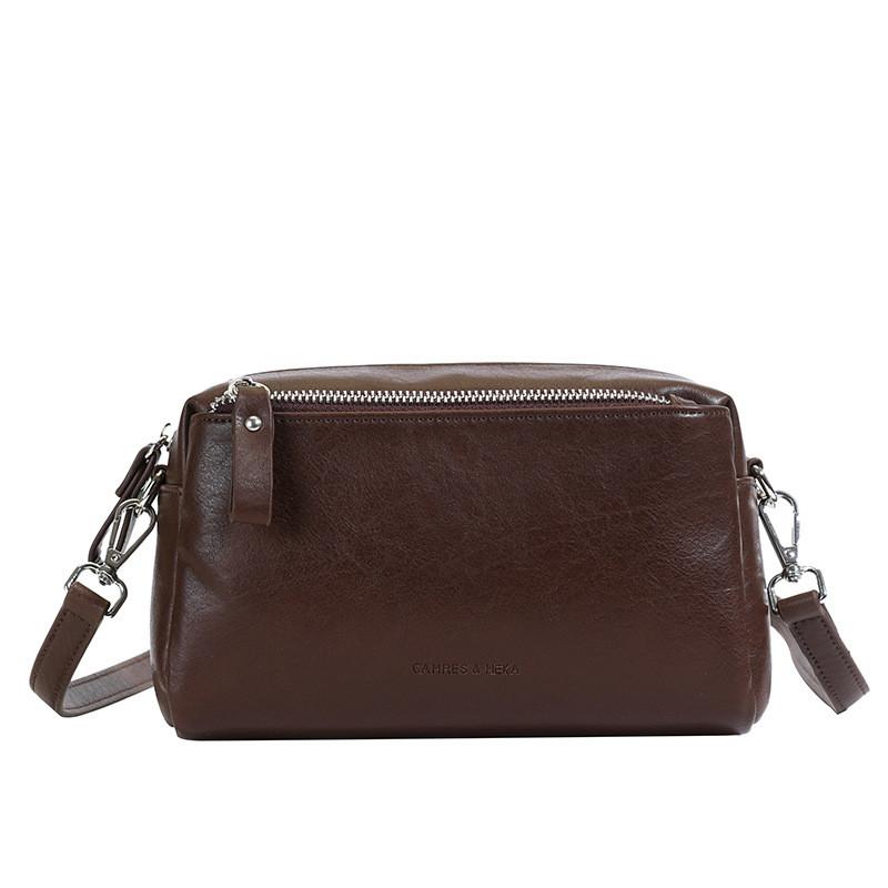 Ielgy Retro Texture Autumn Winter Small Square Bag All-Match Commuter Shoulder Messenger Bag